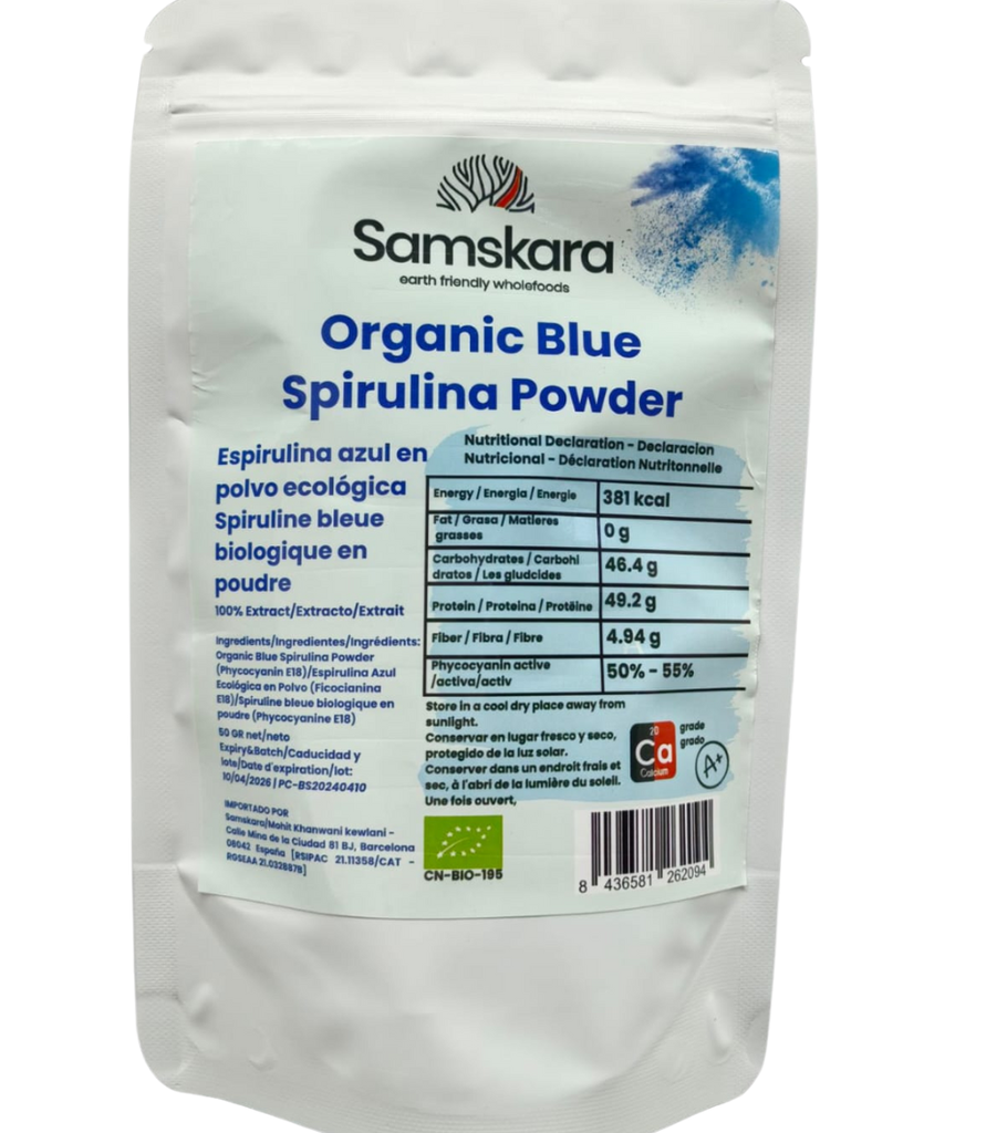 Blue Spirulina Powder | 100% Phycocyanin | Organic BIO