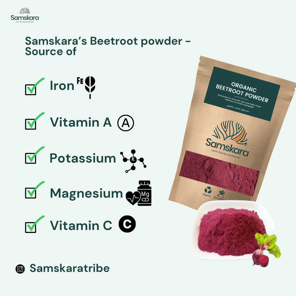 BEETROOT POWDER | Organic BIO | Increase Stamina, Red Blood cells + Nitrates, Alkaline + natural Red Recipes!