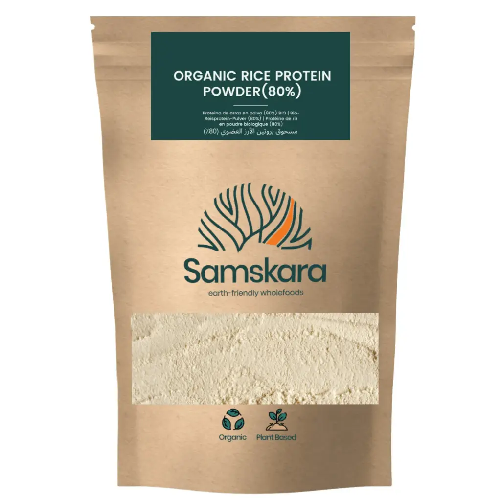 BROWN RICE PROTEIN POWDER (80%) | Organic BIO | + Neutral Flavour + Maintain/Gain muscle, Loose fat + Energy + Smooth Digestion