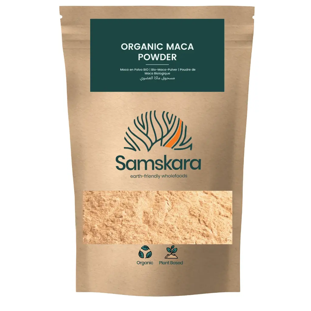 MACA POWDER | Organic BIO |  Vitamins (B1, B2, C, E) + Iron, Calcium + Improved Stamina + Regulate Hormones + Mental Clarity