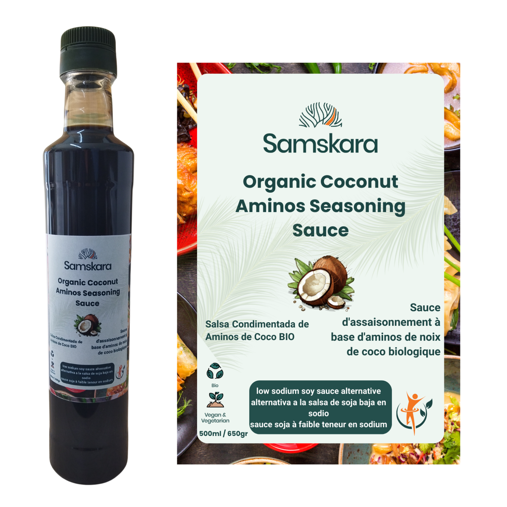 COCONUT AMINOS | Organic BIO | Soy Sauce alternative from Coconut Saps + 100% Natural | 500 ml