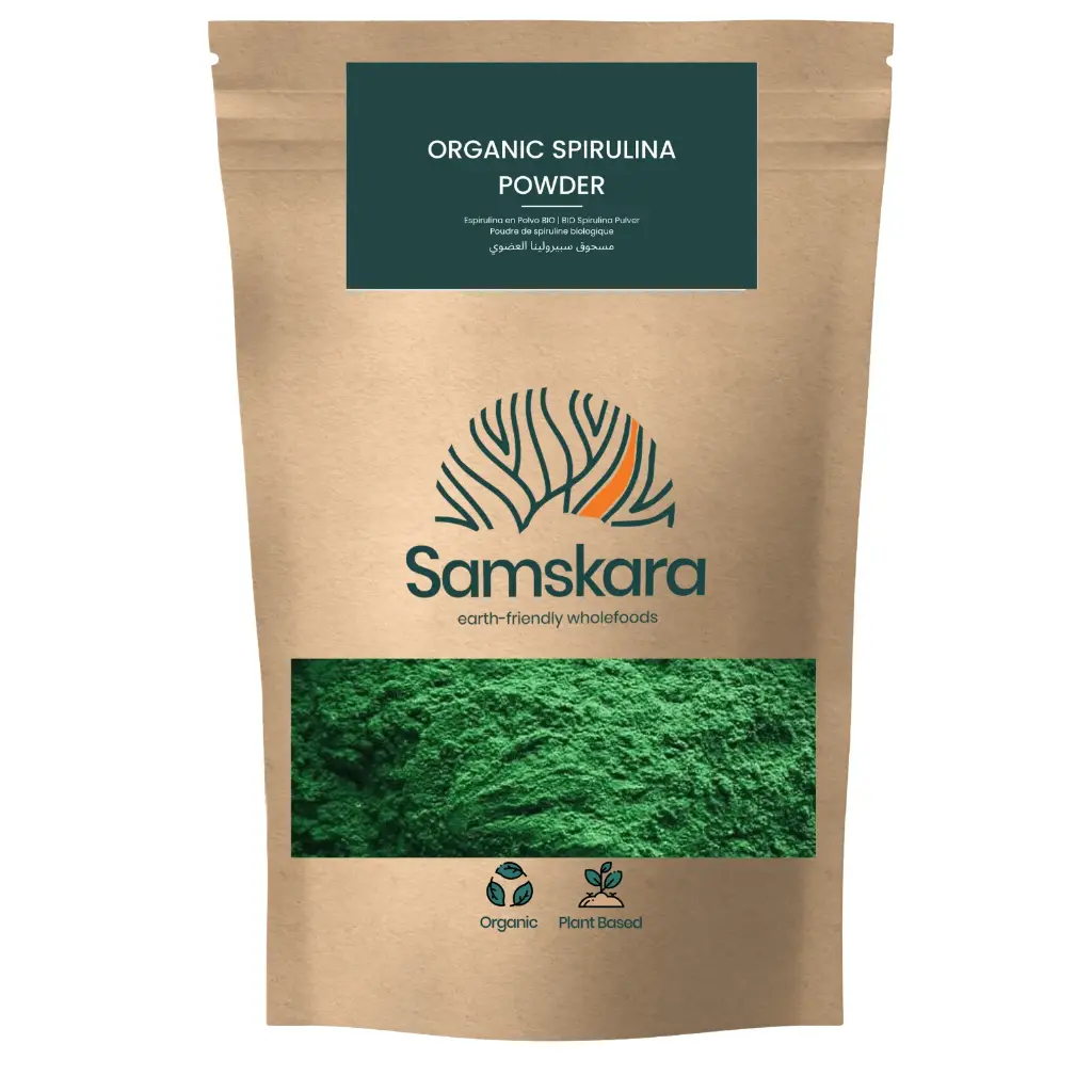 SPIRULINA POWDER | Organic BIO | Chlorophylls, Antioxidants, Vitamin B complex, Iodine, Chromium - Nature's multivitamin