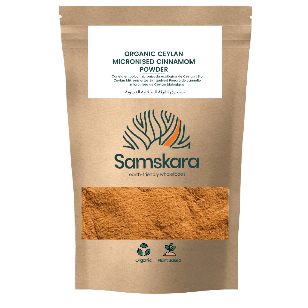 CINNAMON CEYLON | BIO Organic | Micronised fine powder + Anti Inflammatory, Antioxidants, Regulate Blood Sugars + Manganese & Vitamin A