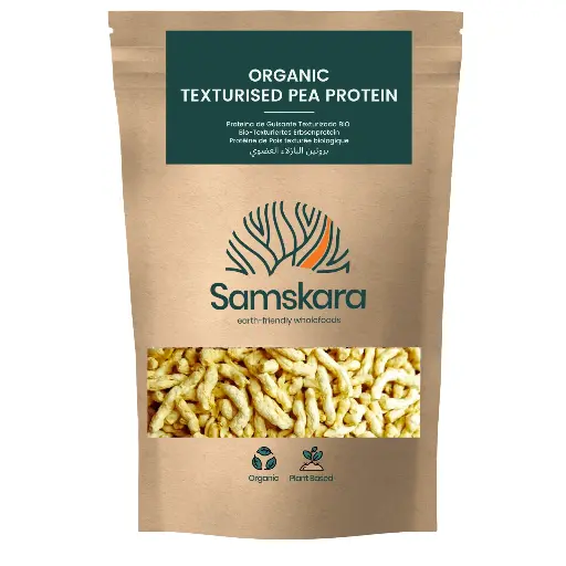 TEXTURISED PEA PROTEIN 65% | Organic BIO | EU Origin Clean Processing, Juicy Meat replacement | Nutty & Fibrous