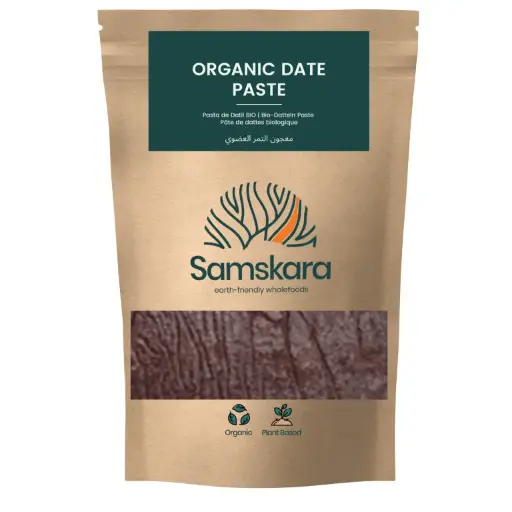 DATE PASTE | Organic BIO | Pasteurised Natural Sweetener + Magnesium + Potassium & Iron & Energy Boost - for Healthy baking