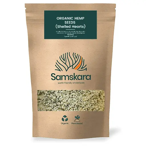 HEMP SEEDS (SHELLED) | Organic BIO | from EU + Omegas 3 & 6, Vitamin E, Amino Acids, Fiber - Raw & THC Free 